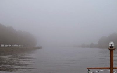 Netherlands inland waterway trip – Fog on the Ijssel